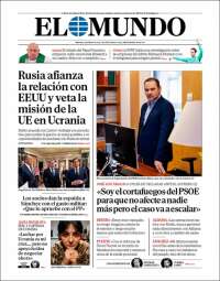 Portada de El Mundo (España)