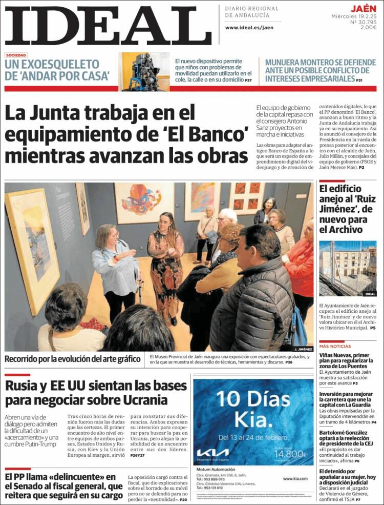 Portada de El Ideal de Jaén (España)