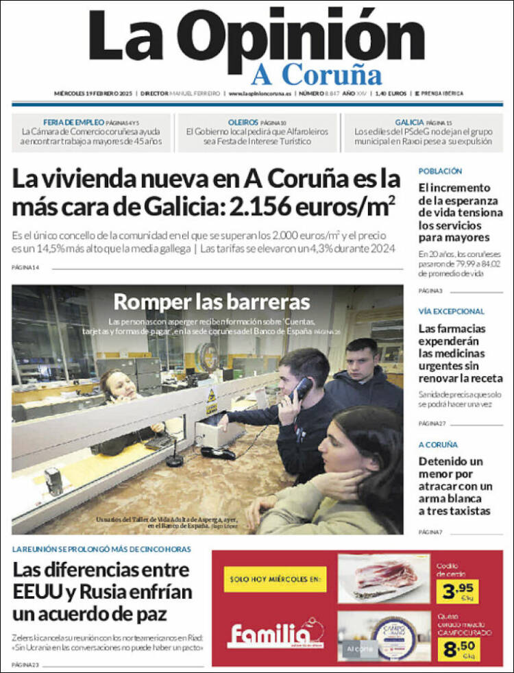 Portada de La Opinión de A Coruña (Spain)