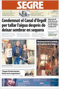 Portada de Segre (España)