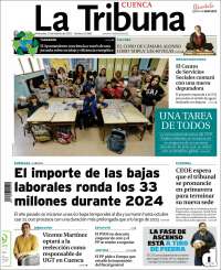 Portada de La Tribuna de Cuenca (Spain)