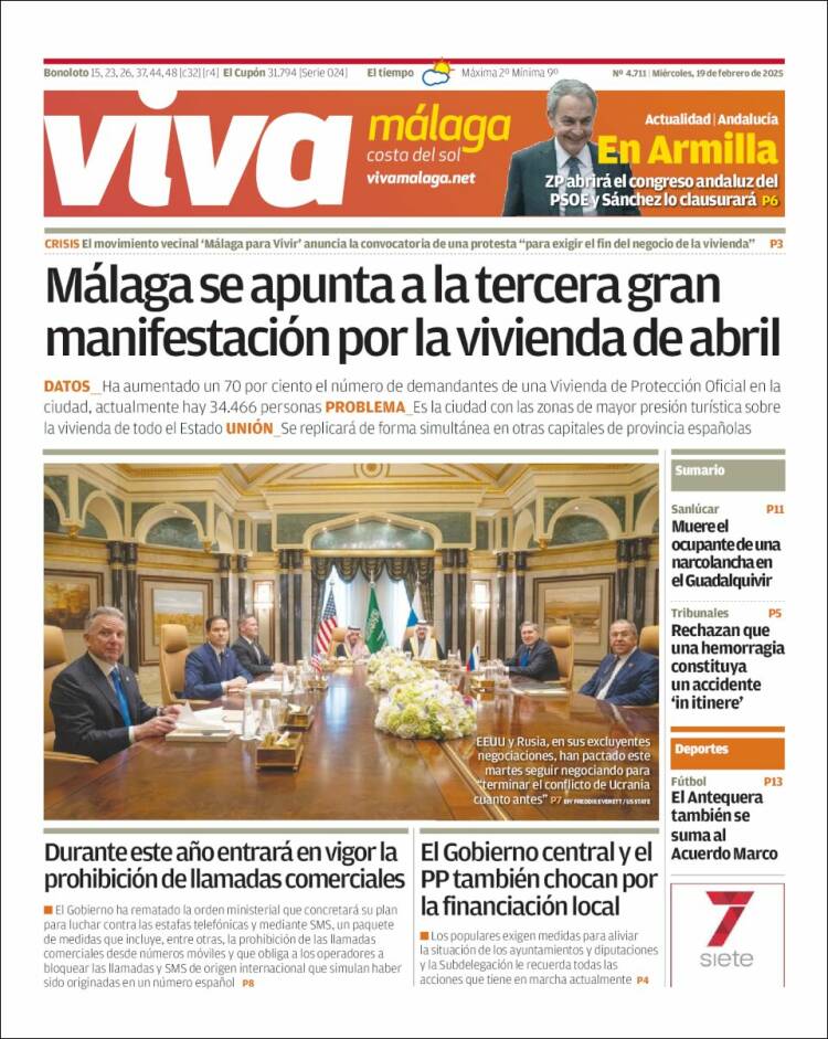 Portada de Viva Málaga (España)