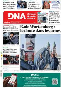 Portada de Les Dernières Nouvelles d'Alsace (Francia)