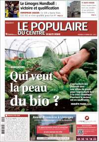 Portada de Le Populaire du Centre (Francia)