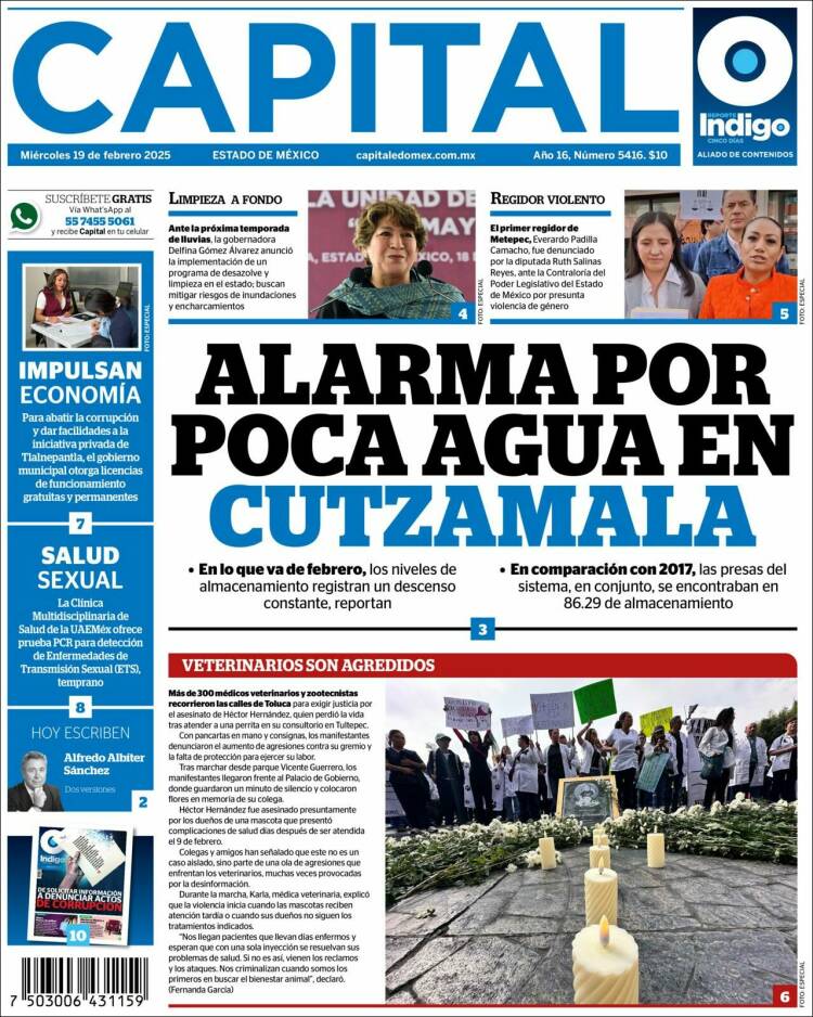 Portada de Capital México (México)