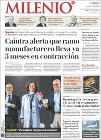 Portada de Milenio de Monterrey (Mexico)