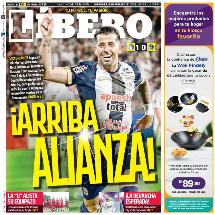 Portada de Líbero (Peru)