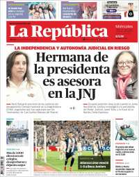 Portada de La Republica (Perú)