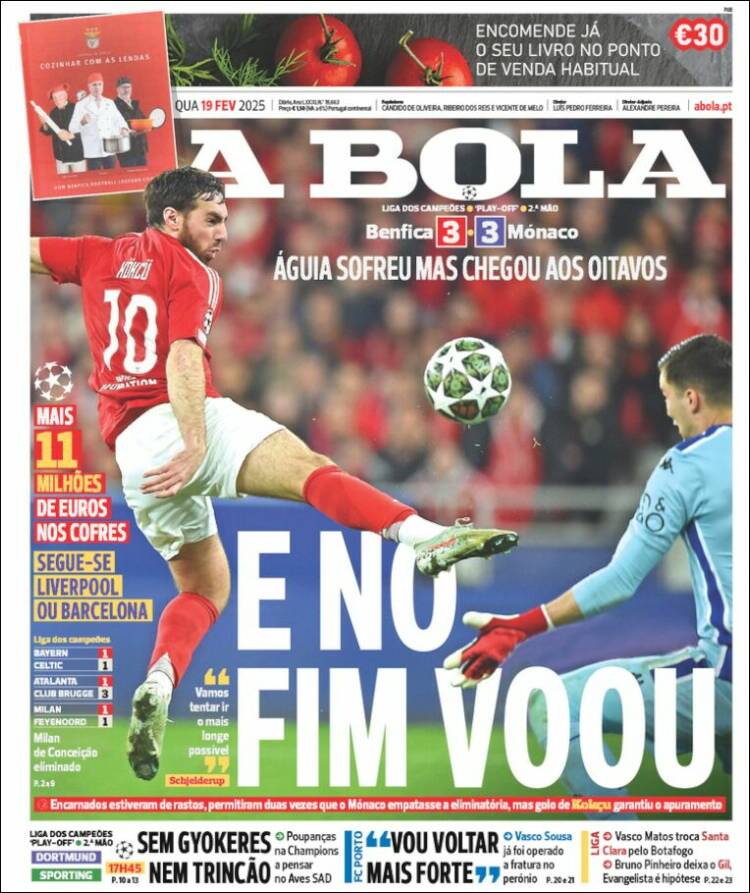 Portada de A Bola (Portugal)