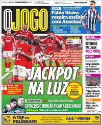 Portada de O Jogo (Portugal)