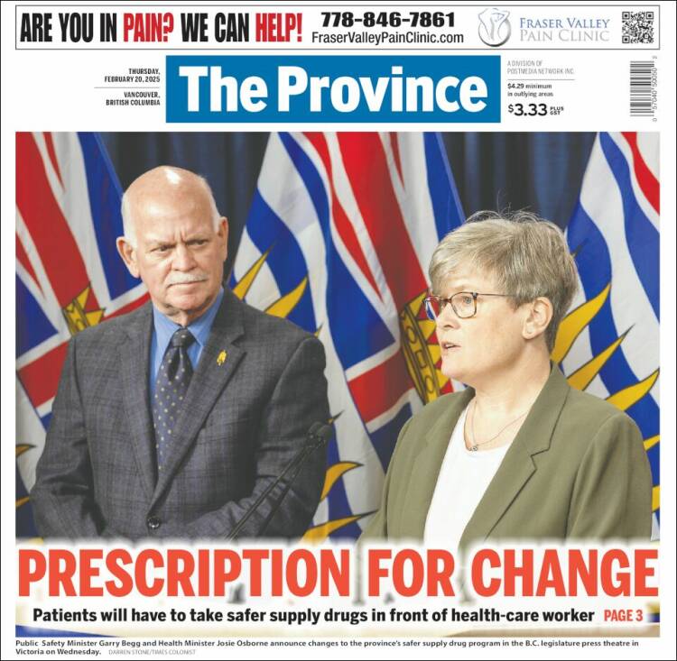 Portada de The Province (Canadá)