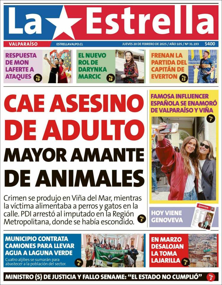 Portada de Estrella de Valparaiso (Chile)