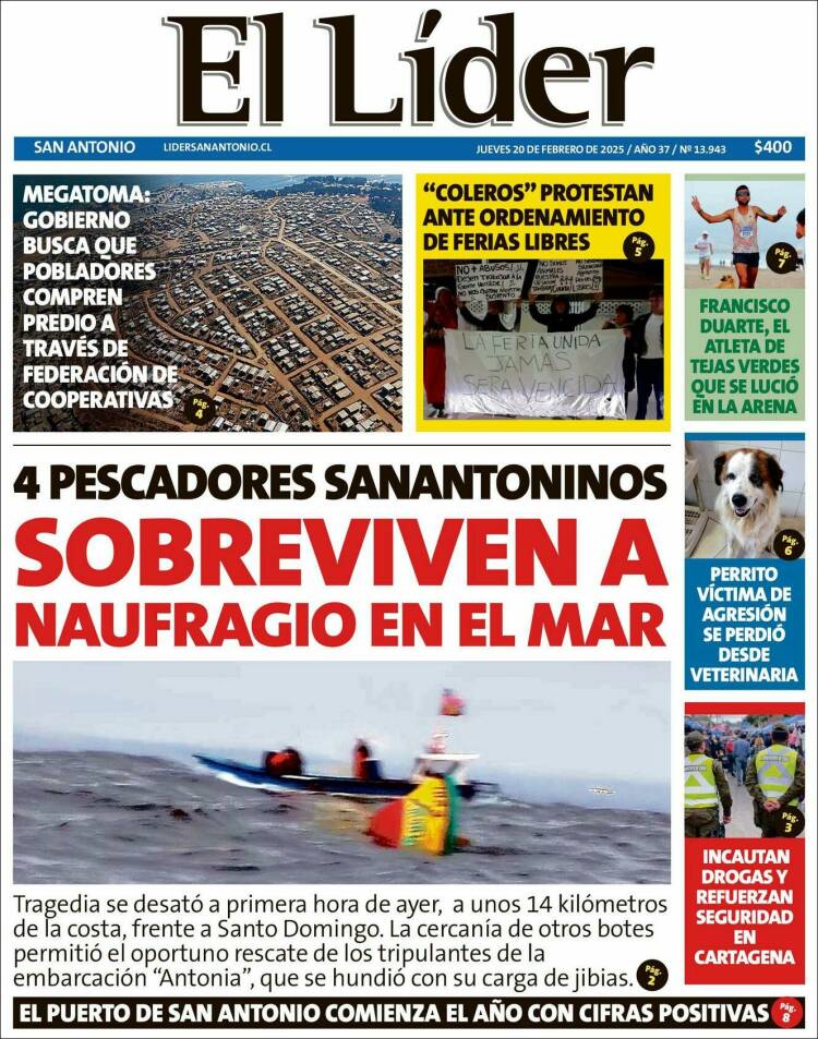 Portada de Lider de San Antonio (Chile)