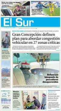 Portada de El Sur (Chile)