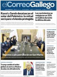 Portada de El Correo Gallego (España)