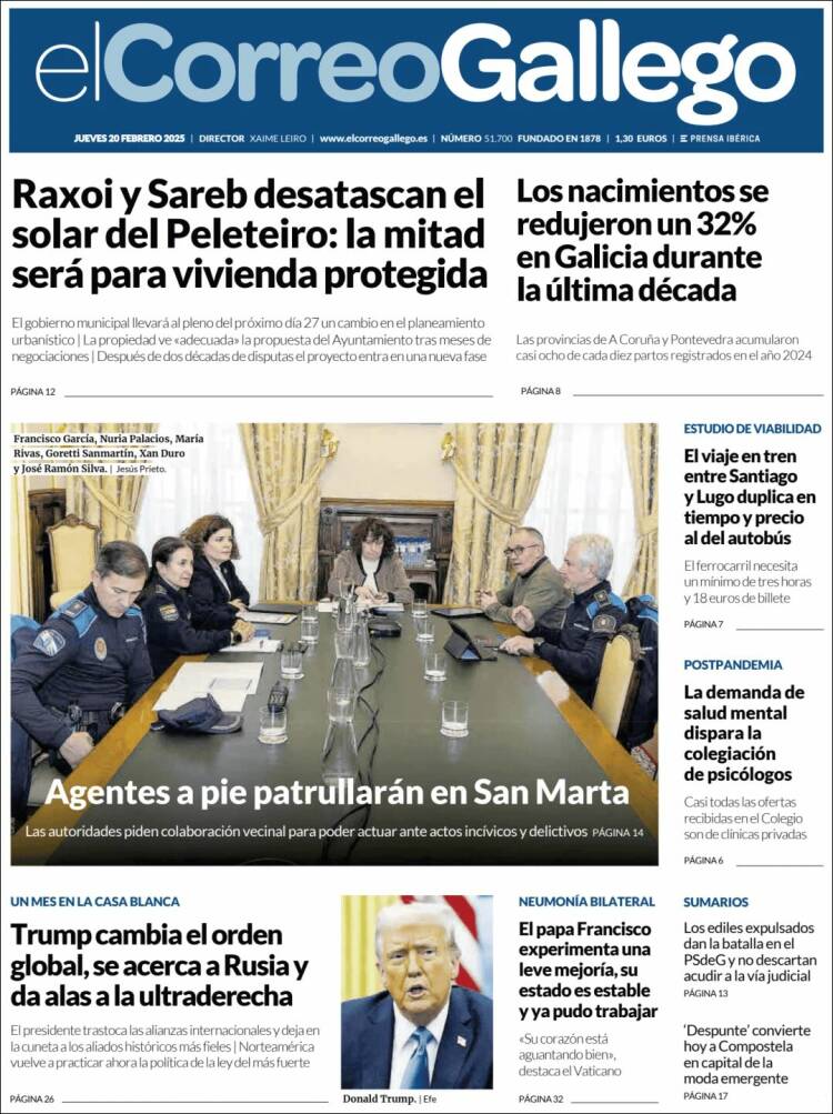 Portada de El Correo Gallego (Spain)