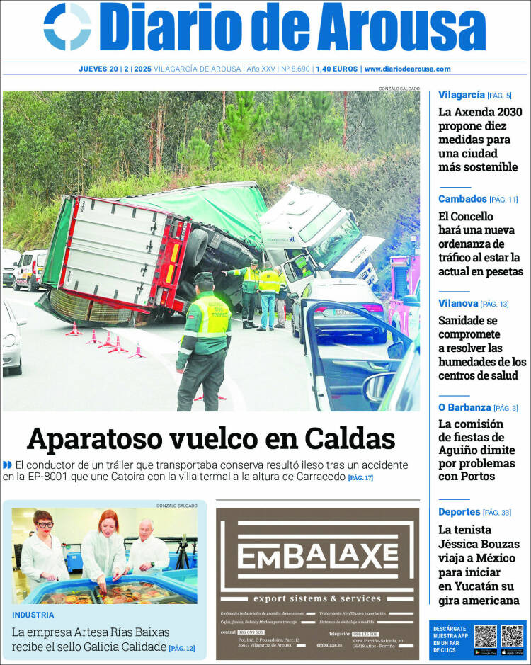 Portada de Diario de Arousa (Spain)