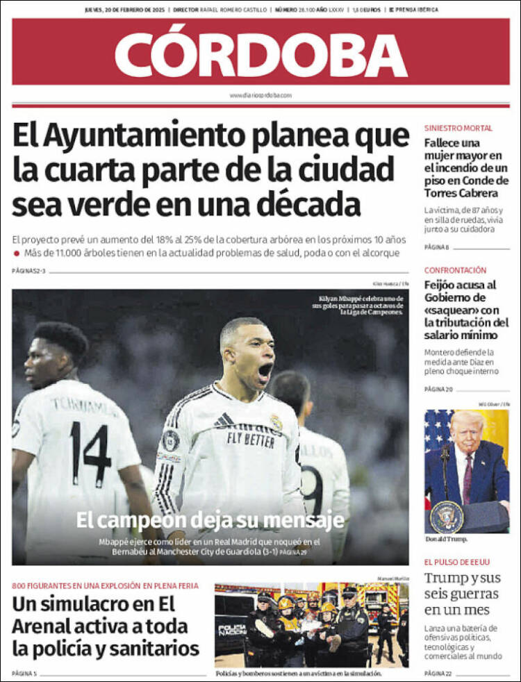 Portada de Diario de Córdoba (Spain)