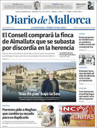 Portada de Diario de Mallorca (España)