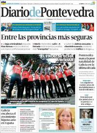 Portada de Diario de Pontevedra (España)