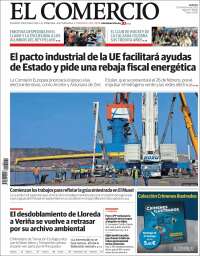 Portada de El Comercio - Gijón (España)