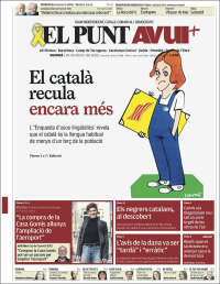 Portada de El Punt Avui (España)