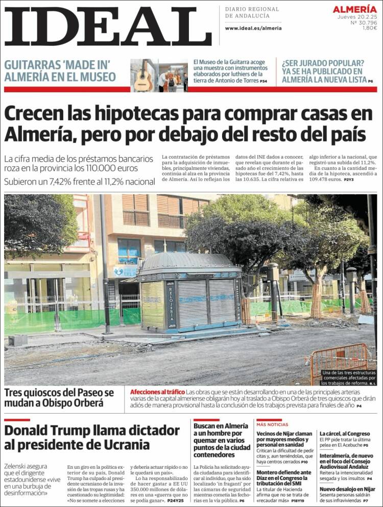 Portada de Ideal Almeria (España)