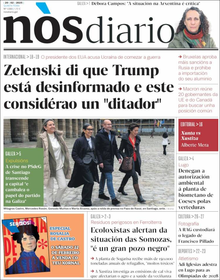 Portada de Nòs Diario (España)