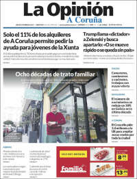 Portada de La Opinión de A Coruña (España)