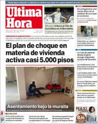 Portada de Última Hora (España)