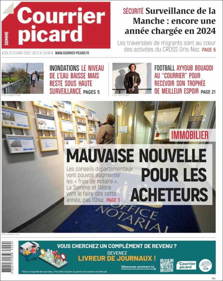 Portada de Courrier Picard (France)