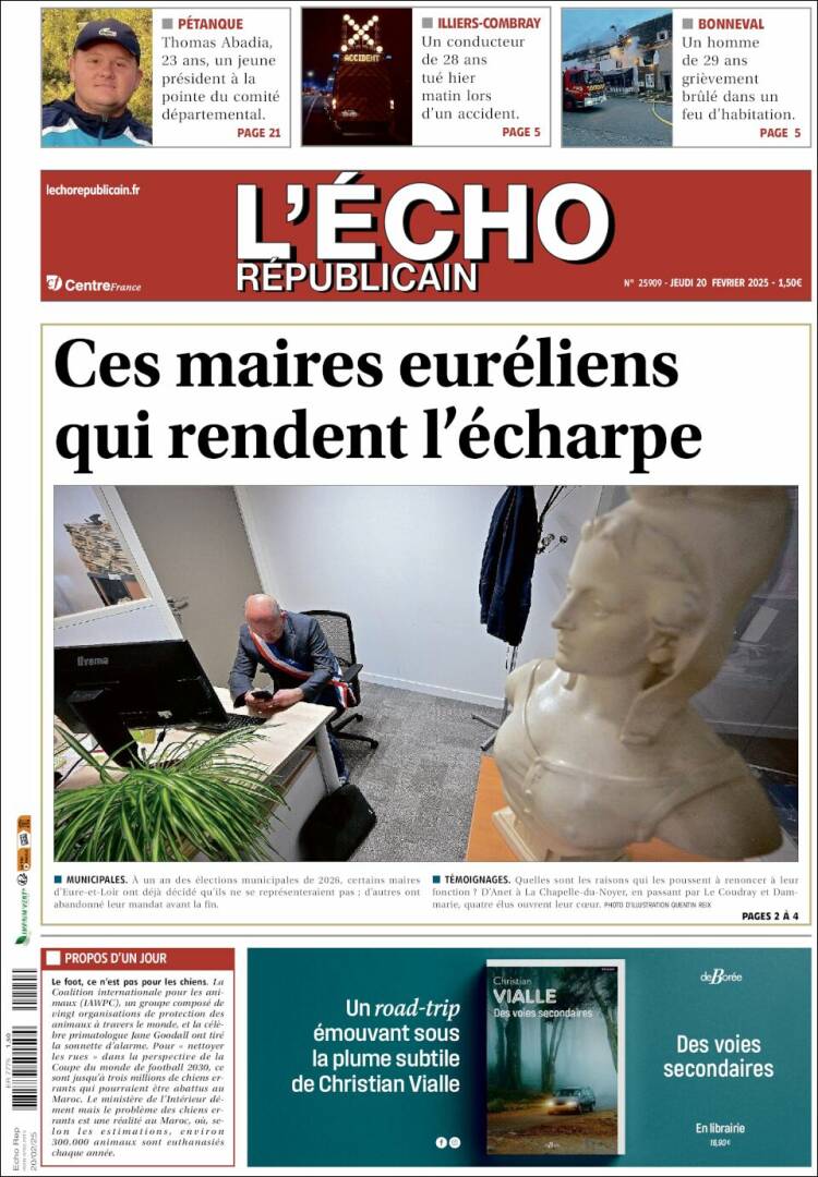 Portada de L'Echo Républicain (France)