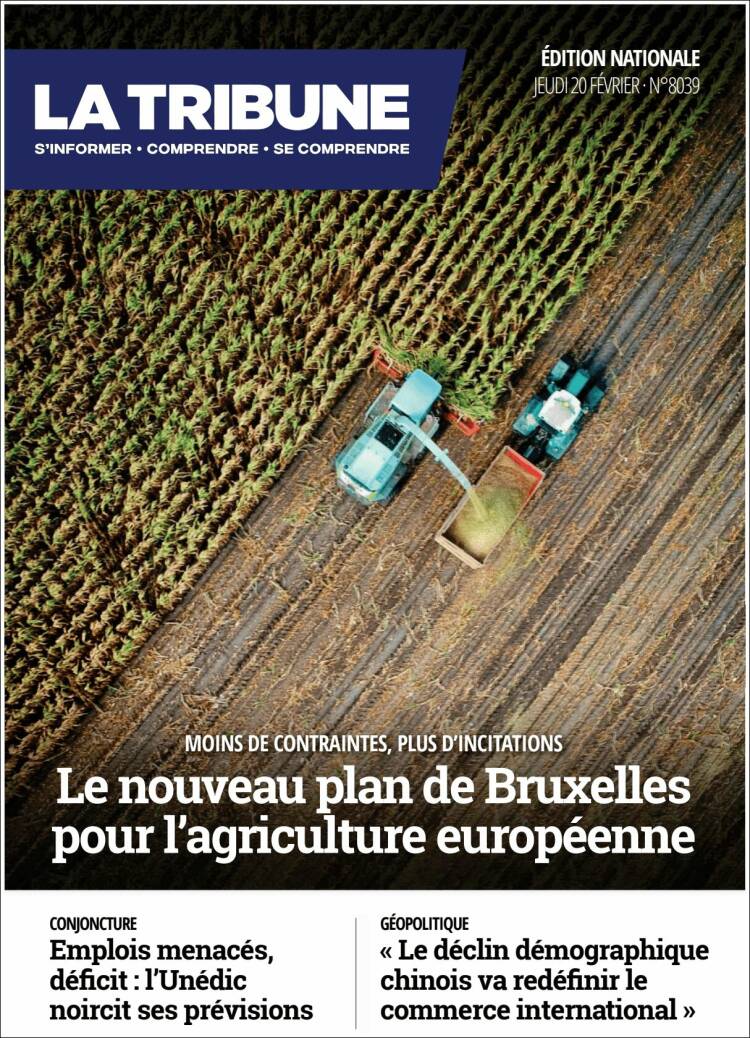 Portada de La Tribune (Francia)