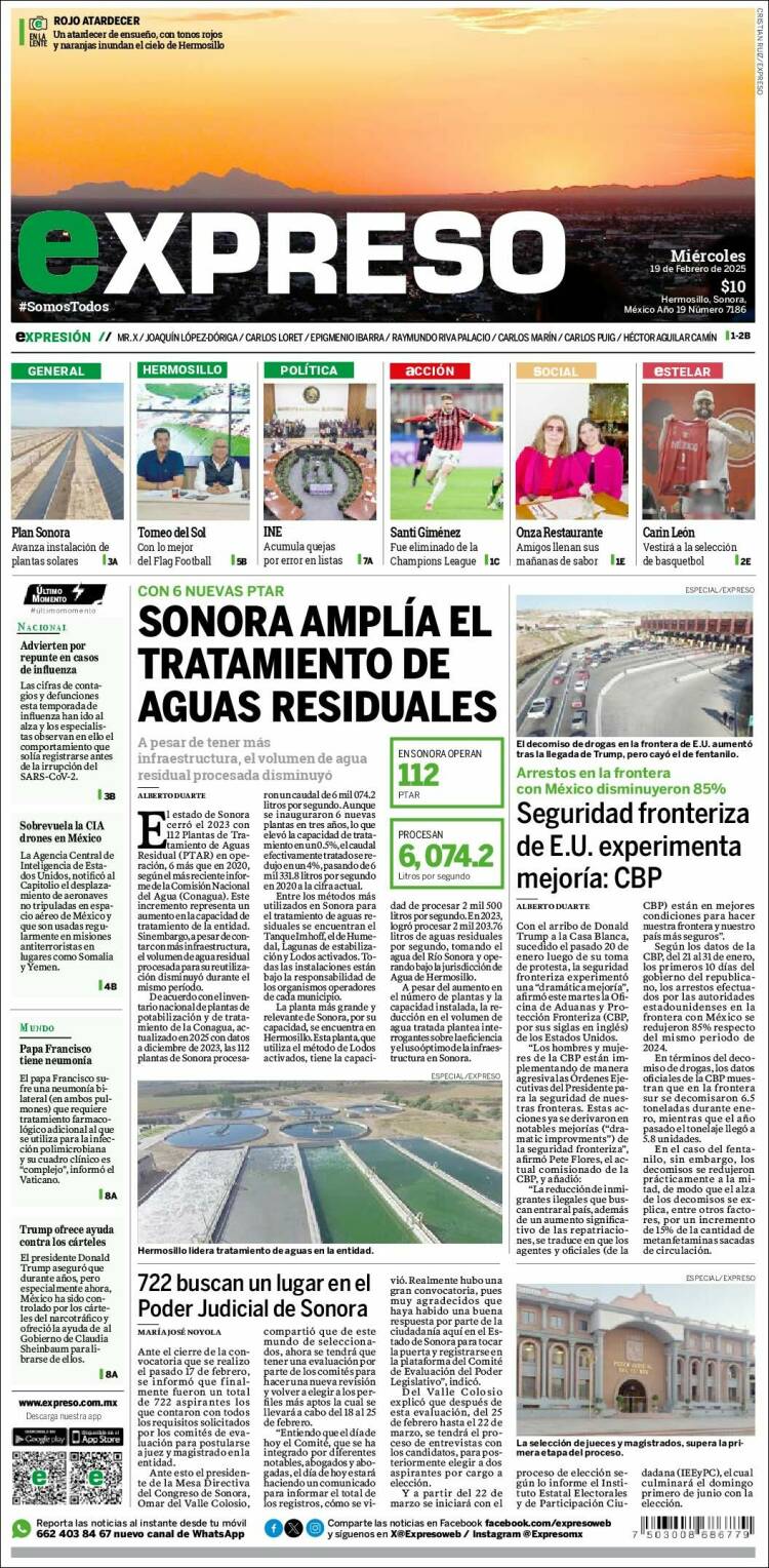 Portada de Expreso (Mexico)