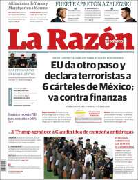 Portada de La Razón (México)