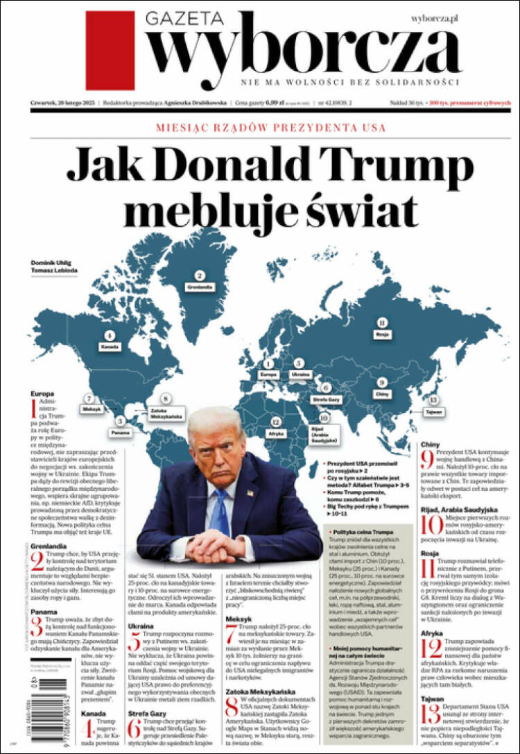 Portada de Gazeta Wyborcza (Poland)