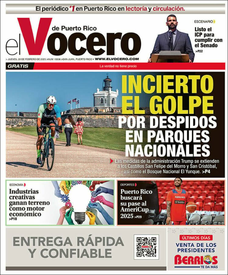 Portada de Vocero (Puerto Rico)