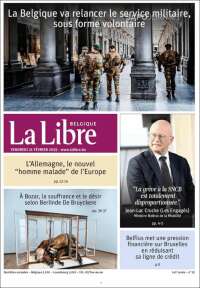 Portada de La Libre.be (Belgium)