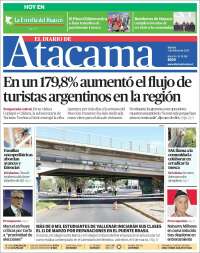 Portada de Diario de Atacama (Chile)