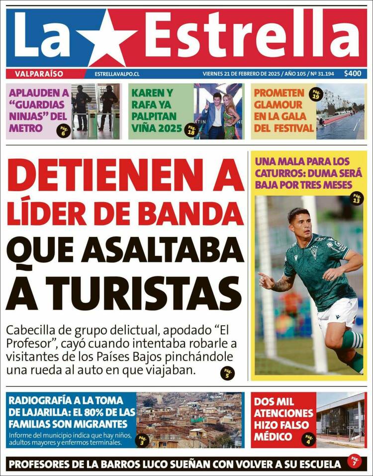 Portada de Estrella de Valparaiso (Chile)