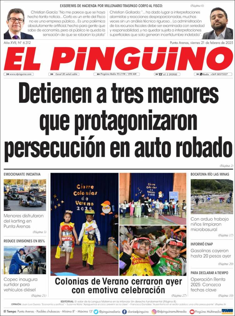 Portada de El Pingüino (Chile)