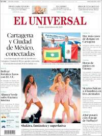 Portada de El Universal (Colombia)