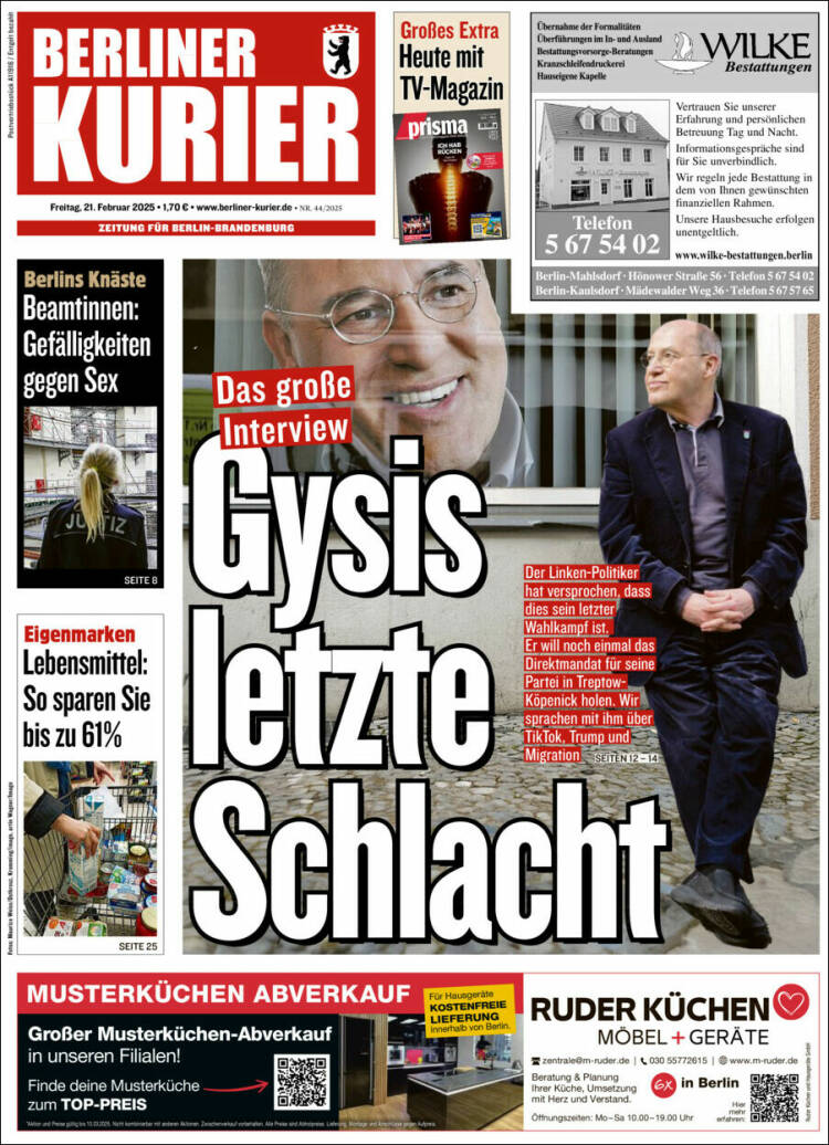 Portada de Berliner Kurier - Startseite BK (Germany)