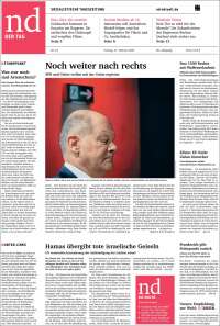 Portada de Neues Deutschland (Germany)