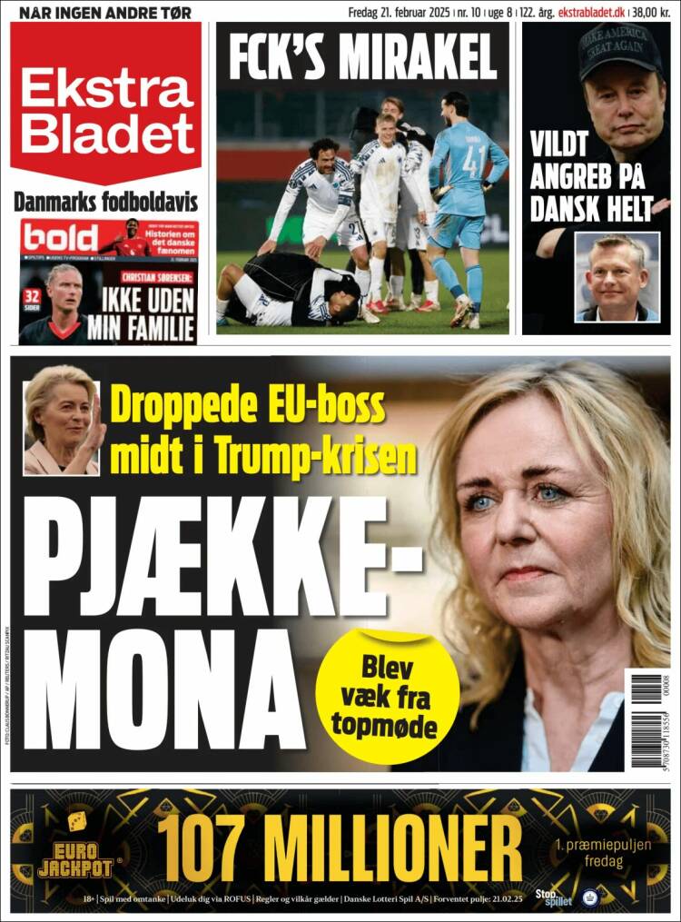 Portada de Ekstra Bladet (Denmark)