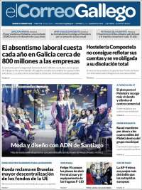 Portada de El Correo Gallego (Spain)