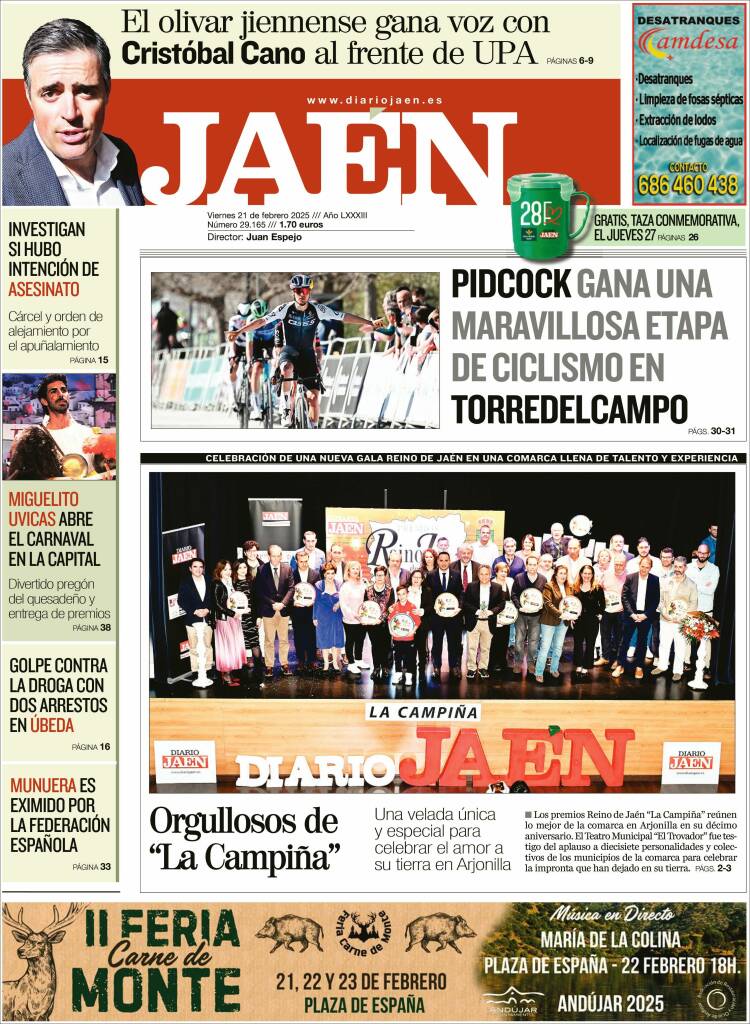 Portada de Diario Jaén (Spain)