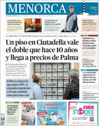 Portada de Menorca - Diario Insular (Spain)