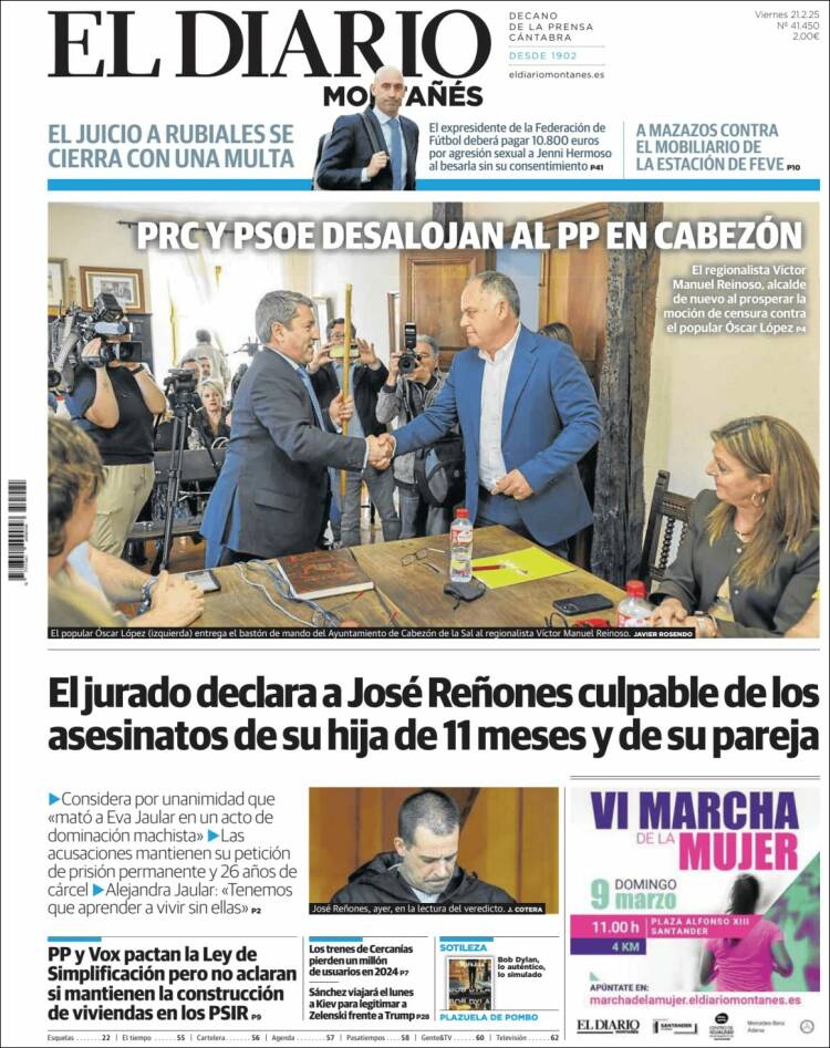 Portada de El Diario Montañés (Spain)