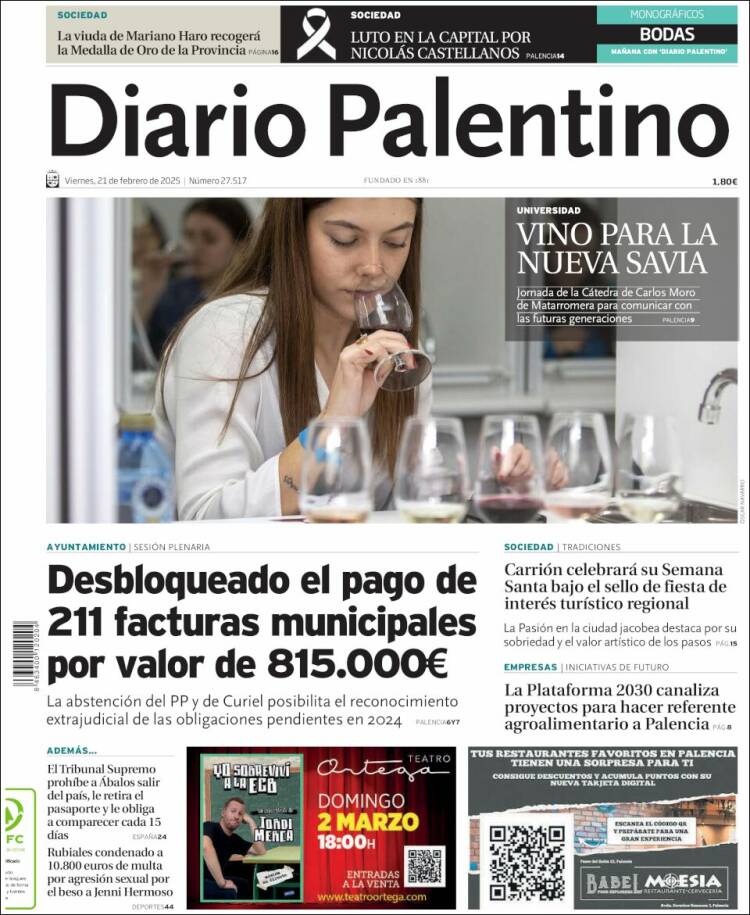 Portada de Diario Palentino (Spain)